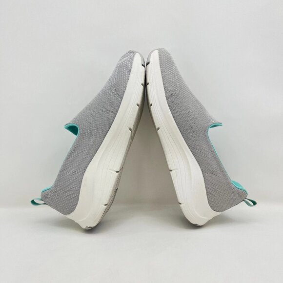 Skechers Go Walk Grey Low Top Slip-On Comfort Walking Shoes 56126 Women's Size 9 - Picture 4 of 9